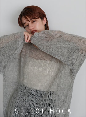 SELECT MOCA日系时尚百搭透视薄针织衫轻薄休闲日本直邮10009834