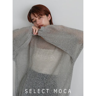 轻薄休闲日本直邮10009834 百搭透视薄针织衫 SELECT MOCA日系时尚