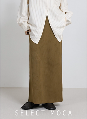 selectMOCA日系弹力I型针织半身裙