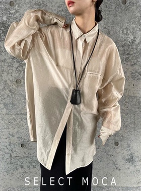 SELECT MOCA by SON 博主合作款翻领金属色衬衫日本直邮30001211