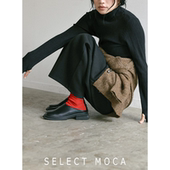 selectMOCAPU皮极简线条感一字半拖鞋