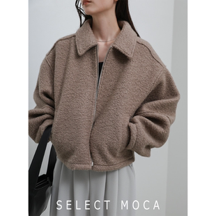 SELECTMOCA 秋冬翻领质感时尚短外套加厚百搭日本直邮20001420