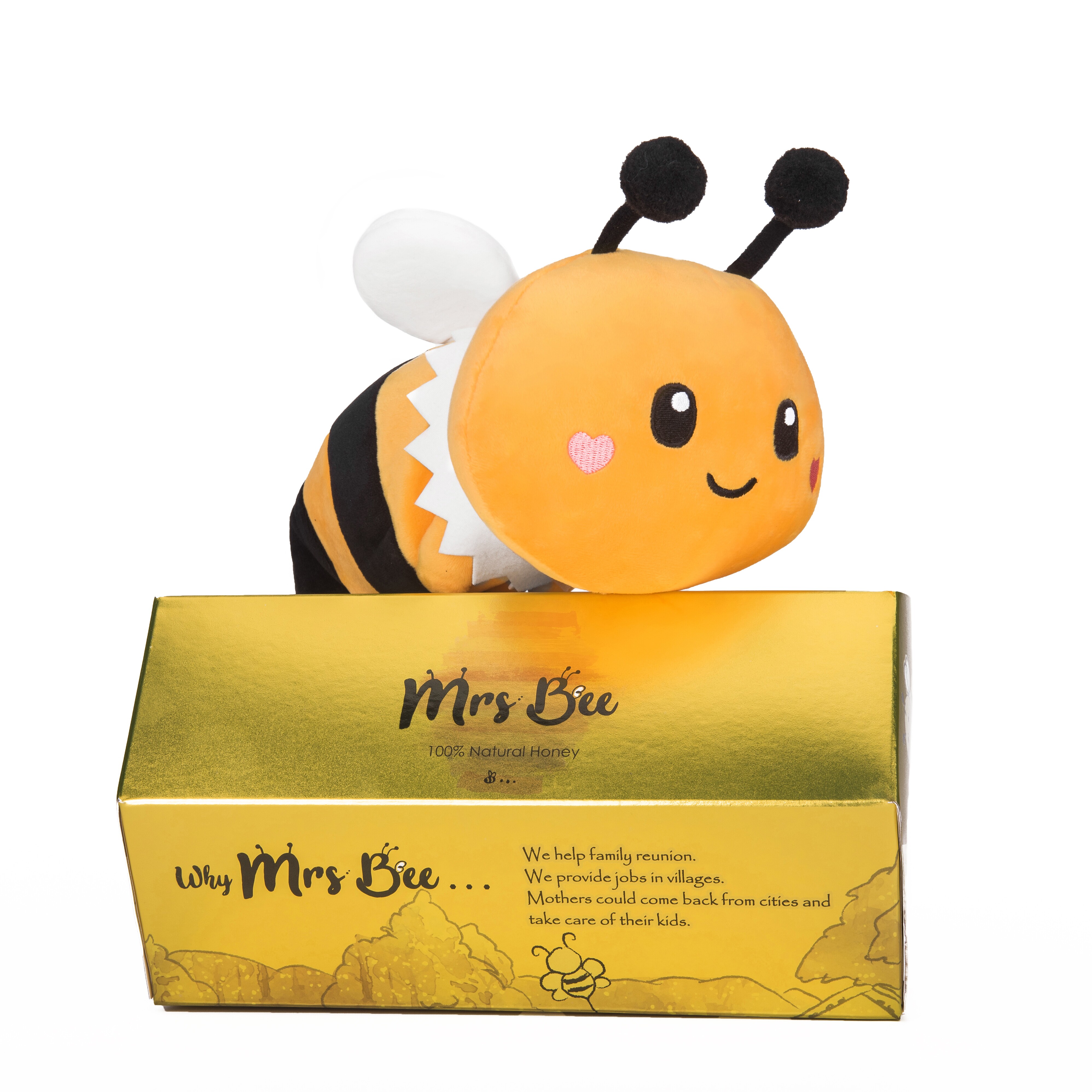 可食用蜂蜜蜜蜂公仔套装独立小包亲子互动零食玩具创意送礼伴手礼