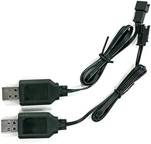 2 Pack 7.4V SM-3P USB Charger Cable Replacement for CROBOLL