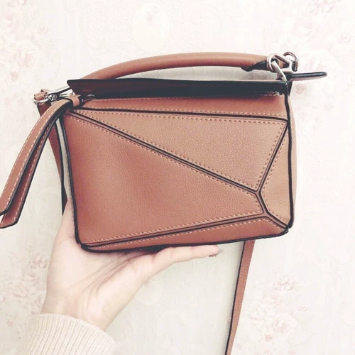 Головоломка, сумка на одно плечо, подушка, сумка через плечо, новая коллекция, из натуральной кожи