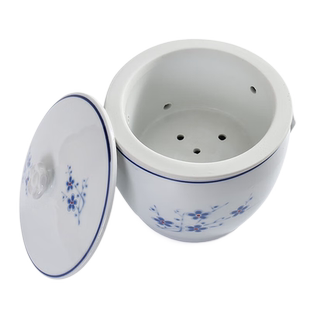 闽南溢汤炖盅专用锅煮甲溢鸭汤滴露带孔隔水炖内胆免过滤益汤神器