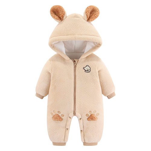 【三折专区】品牌折扣店清仓秋冬季连体衣抱衣加厚外出装爬行服