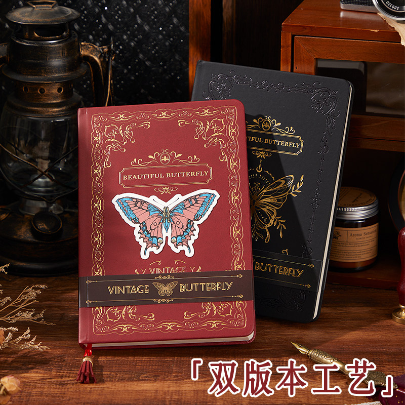 2025年新款高级感生日礼物复古创意风油画手账本学生党生日礼品女生高颜值笔记本子文具儿童女孩手帐本日记本