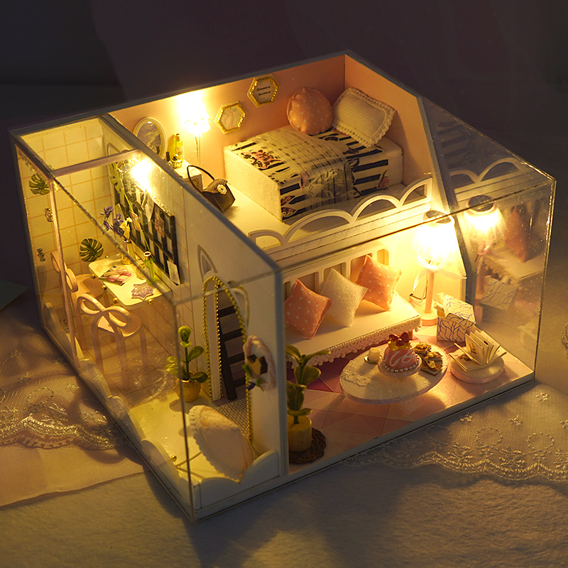 巧之匠diy小屋时光阁楼解闷手工制作房子拼装模型玩具生日礼物女