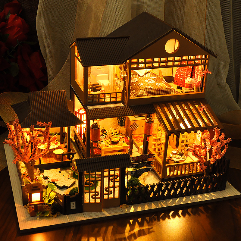 音乐盒天空之城手工diy小屋模型