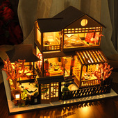 八音盒diy手工拼装 音乐盒天空之城立体房子小屋积木玩具生日礼物