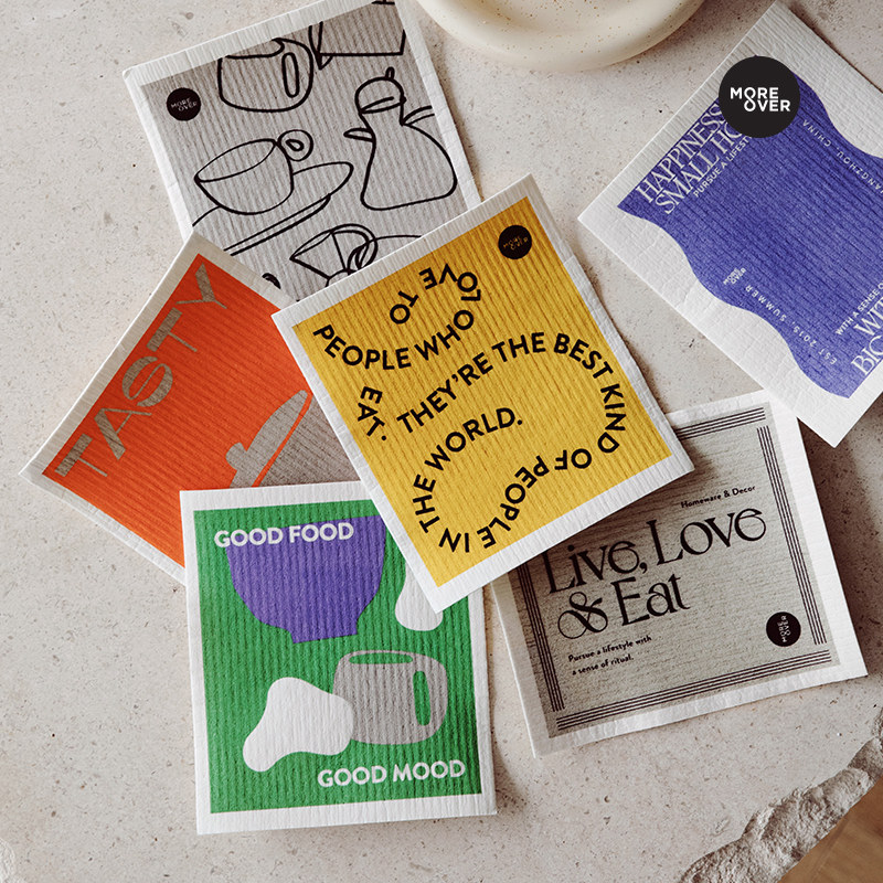 Moreover家用木浆棉清洁巾洗碗布抹布家务清洁厨房易清洗去油吸水,餐饮具,其它,淘宝优惠券,粉丝福利购,淘宝优惠卷