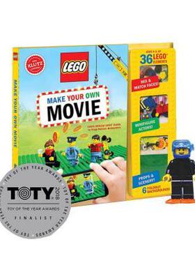 【正版书籍】乐高自制电影模型 LEGO® Make Your Own Movie KLUTZ手工创意操作书英文原版