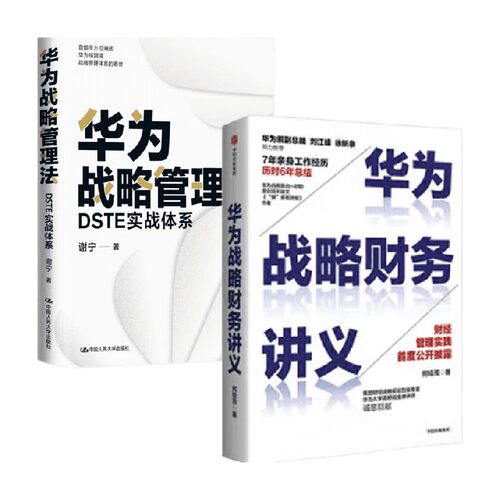 【正版书籍】华为战略管理法 DSTE实战体系 华为战略财务讲义 套装2册 谢宁 著 管理学