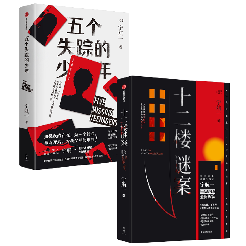十二楼谜案+五个失踪的少年 宁航一著 悬疑小说名家宁航一重磅长篇新作 向读者的头脑与同理心同时发起挑战