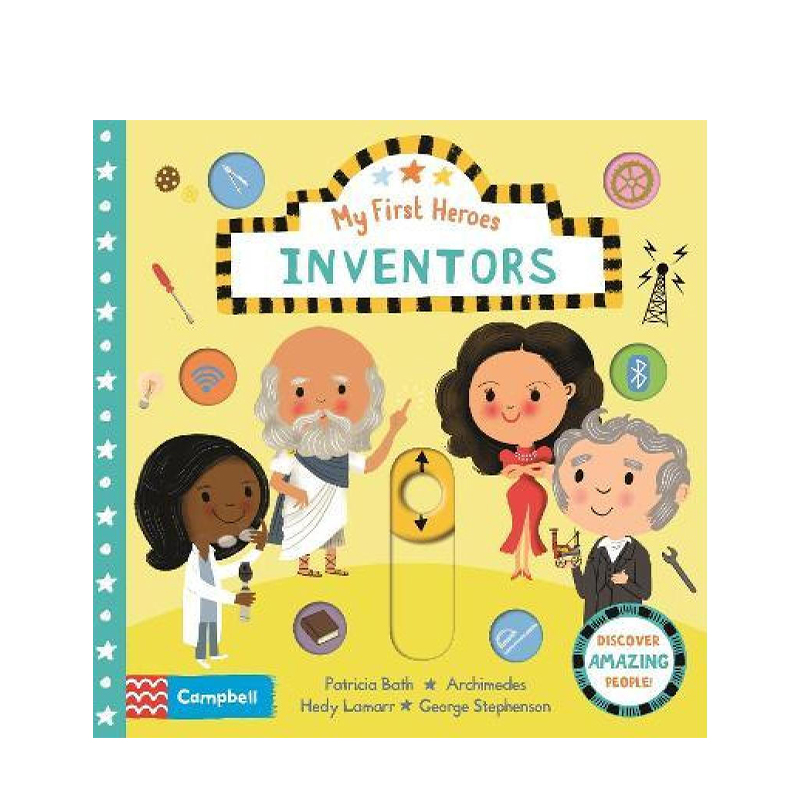 【正版书籍】英文原版 初识发明家 My First Heroes：Inventors BUSY系列 Campbell 低幼启蒙儿童认知科普读物机关书 3-6岁
