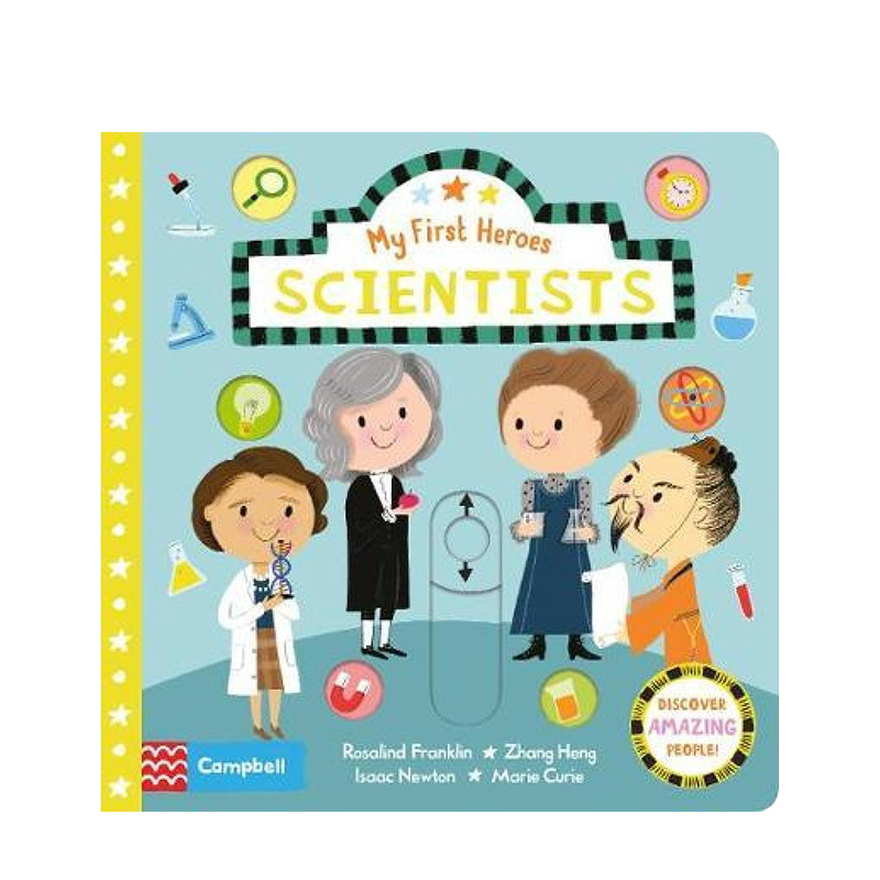 【正版书籍】英文原版 初识科学家 My First Heroes：Scientists BUSY系列 Campbell 低幼启蒙 儿童认知 科普读物 机关书 3-6岁