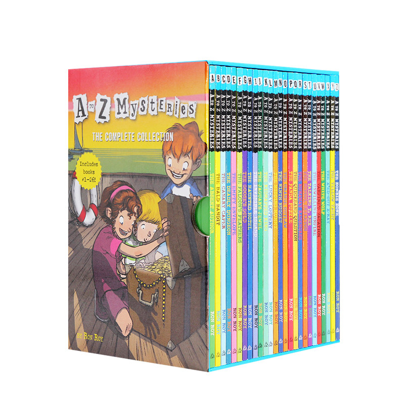 【正版书籍】A to Z Mysteries神秘案件 套装26册 青少小说 课外有声读物 8-12岁英文原版
