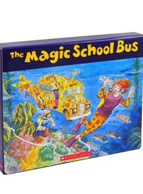 【正版书籍】英文原版The magic school bus神奇校车手绘版6册书+6CD