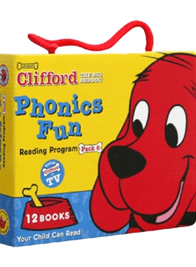 【正版书籍】英文原版 CLIFFORD PHONICS FUN PACK 6  W/CD 大红狗克里弗套装系列6