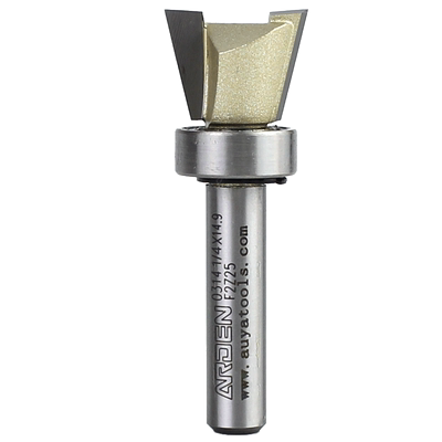 雅登轴承燕尾刀具木工修边机燕尾仿型雕刻机抽斗燕尾榫子口荀刀头