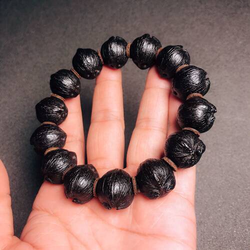 毕业级原籽手串正圆菩提前鼠后猫