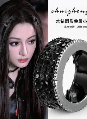 黑色圆形金属发扣2025新款发夹女前额刘海夹发卡侧边夹小夹子头饰