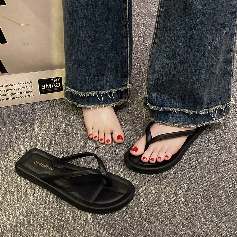 2025新款夏季网红人字拖女士厚底外穿沙滩海边时尚夹脚趾凉拖鞋女,女鞋,人字拖,淘宝优惠券,粉丝福利购,淘宝优惠卷