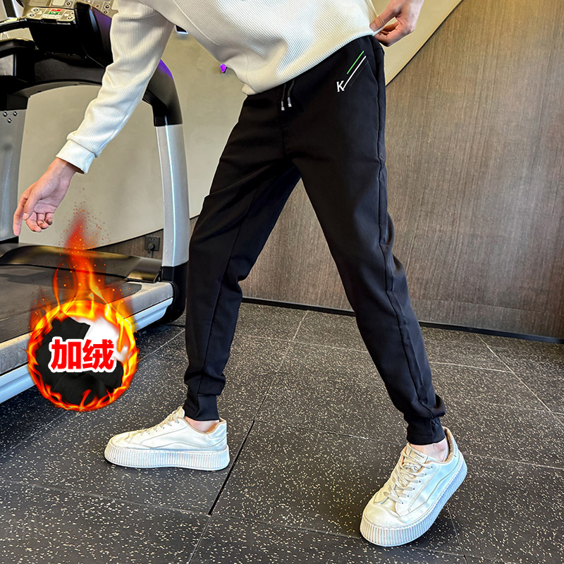 GBOY studio兔先森男装0123start徐洛淇工作室加绒修身小脚束脚裤