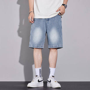 GBOY studio0东京衣柜男装净化眼球123start运动直筒牛仔五分短裤