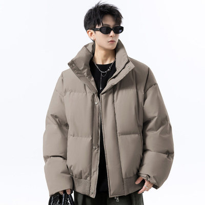 号志HAOZHI吕小虎shijoinpd大人男装立领短款棉衣外套宽松面包服