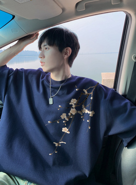 GBOY studio十九秋工作室白糖玫瑰男装0123start中式梅花短袖T恤