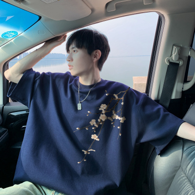 GBOY studio十九秋工作室白糖玫瑰男装0123start中式梅花短袖T恤