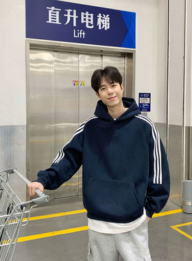 GBOY studio阿茶与阿古GOODBAI第四十九天男装420克华棉连帽卫衣