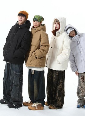 GBOY studio兔先森男装吕小虎十九秋工作室90%白鸭绒羽绒服