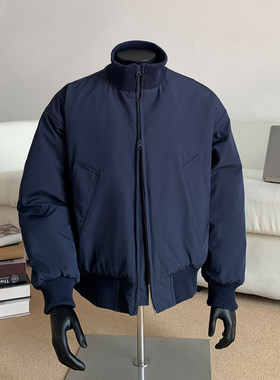 GBOY studio阿茶与阿古短句先生立领棒球服飞行夹克棉衣短款外套