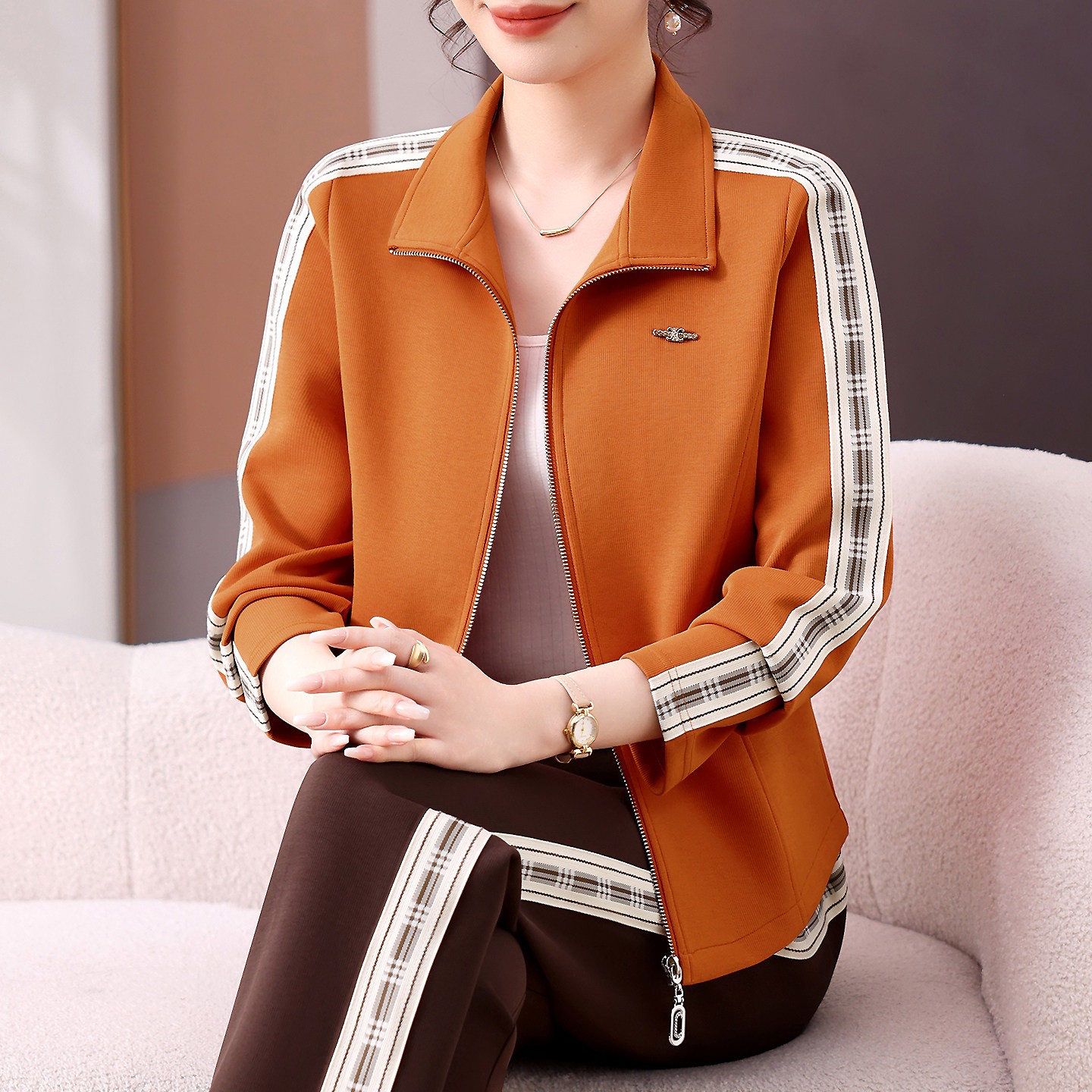 迈耐克斯运动服套装女春秋202休闲运动套装