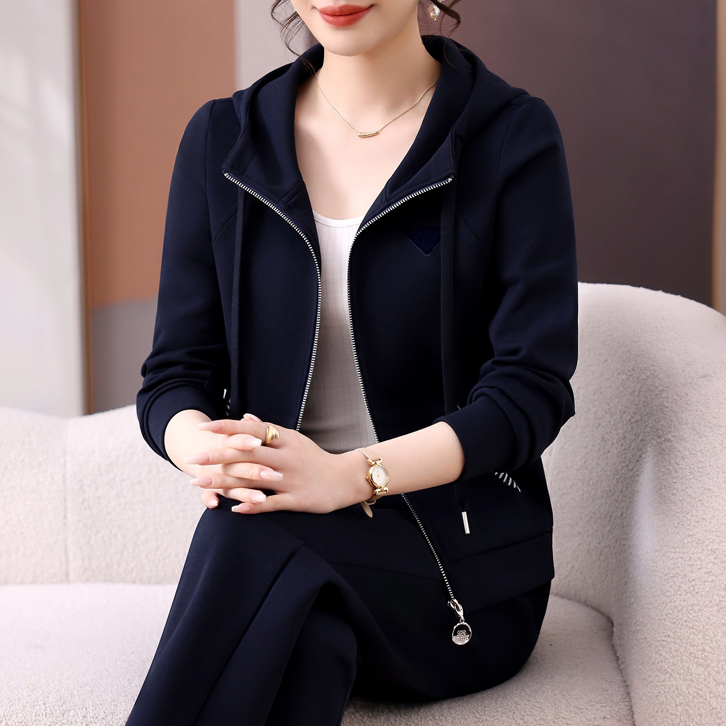 迈耐克斯运动套装女春秋季202休闲运动套装