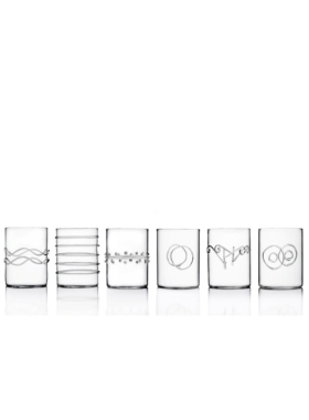 ichendorf 线条系列 线条shot杯透明色威士忌酒杯烧酒杯100ml