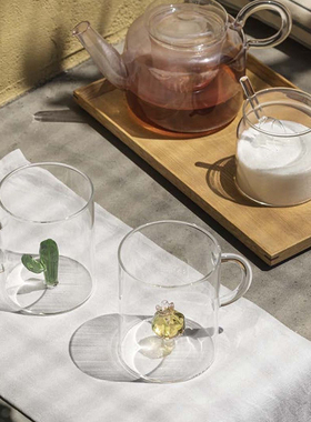 ichendorf  仙人掌系列 意大利设计师玻璃杯挂耳水杯咖啡杯高脚杯