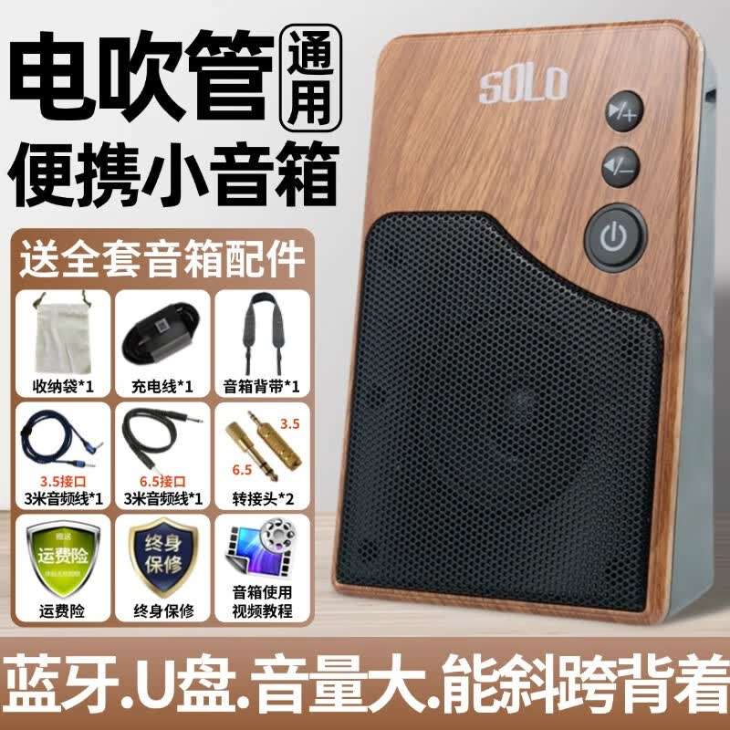 solo搜罗电吹管专用音箱专业迷你小型扩音器高保真扬音器喇叭便携