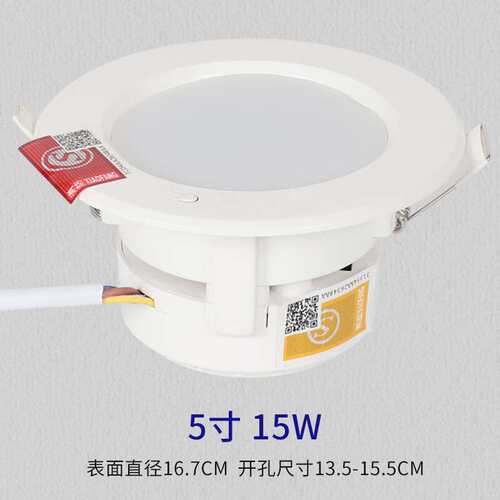 消防应急筒灯停电led照明灯暗装吸顶灯孔灯嵌入式天花应急灯洞灯5