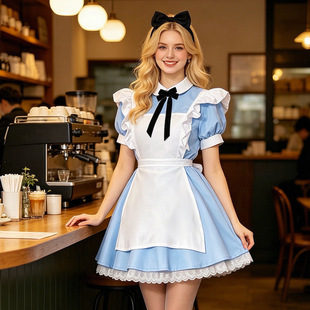 万圣节服装在逃爱丽丝连衣裙cosplay角色扮演公主女仆装舞台表演