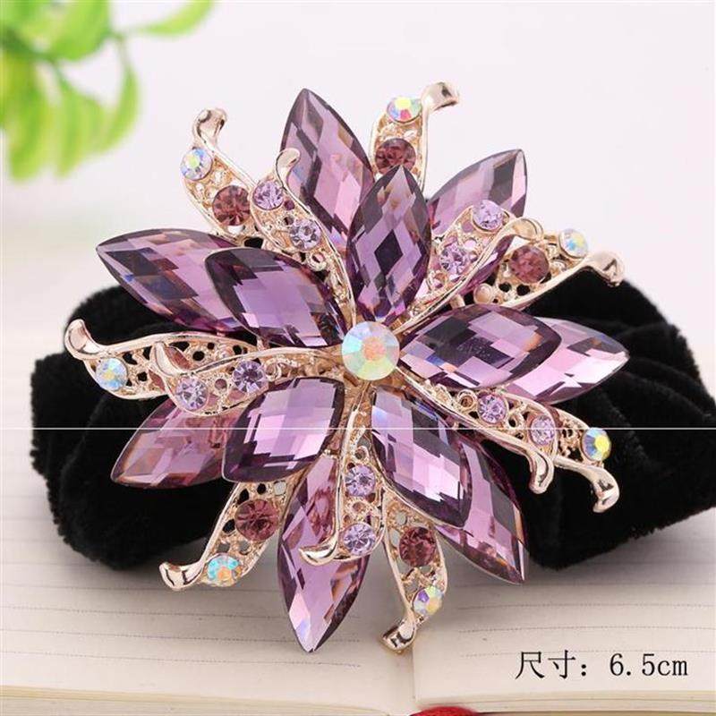 宽皮筋绳盘发加宽中老年头绳妈妈中年头饰优雅耐用压发圈空乘发绳