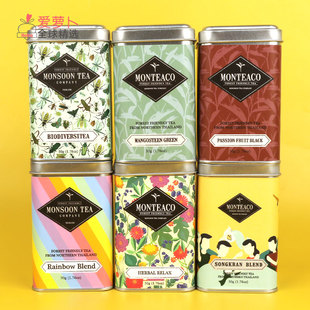 泰国Monteaco 百香果芒果糯米饭山竹绿茶荔枝味乌龙茶50g多种口味