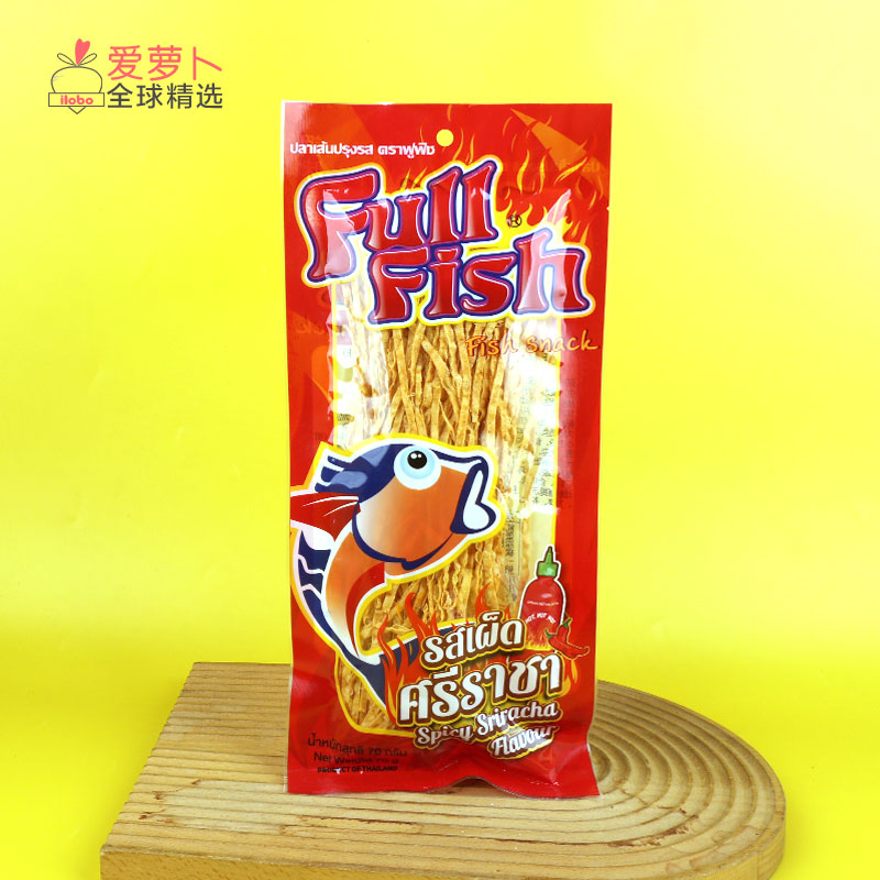 泰国FullFish  Fish Snack 香辣味调味鱼丝休闲零食美味