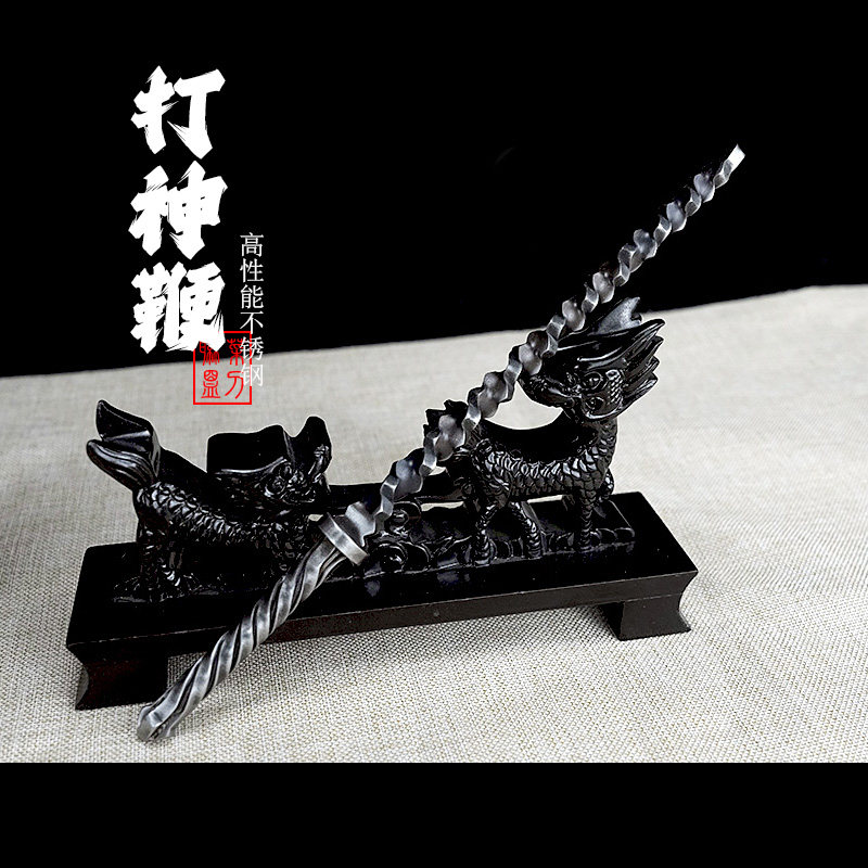 仿古双鞭双锏手工双锏秦琼兵器武术表演雌雄双锏秦叔宝龙头竹节鞭