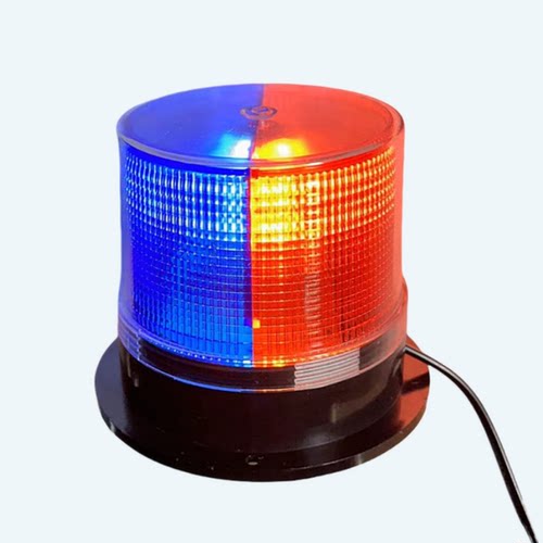 车用红蓝led太阳能信号灯路工
