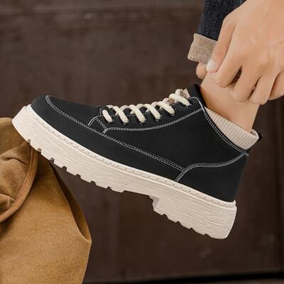 爆款英伦风马丁靴男款2025新款秋季靴子男潮流厚底休闲男士工装鞋