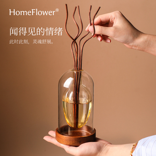 无火香薰瓶子空瓶精油简约风藤条家用室内持久高级香氛扩香器摆件